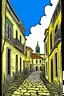 Placeholder: Image of the old San Juan in Picasso style