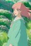 Placeholder: forest, a beautiful woman with pink hair, beautiful colors, very fine detail, high quality, mystical, romanticism, intricate,