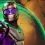 Placeholder: Kevin Bacon as Mysterio, Marvel, Green mist, dead spider man, MCU Multiverse, Zombie Avengers, Purple Background, Green clouds, Wearing helmet, Mist in helmet, Evil Dead Cabin, Necronomicon Book,