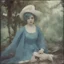 Placeholder: Loreta young, blue, autochrome