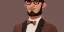 Placeholder: hansome brown indian guy wearing glasses and a tux