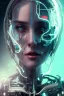 Placeholder: cyberpunk, head, women, portrai, face cry, eye tears, tron, cyborg, robot, cyborg, white hair, seven , perfekt, real, dream, hr giger