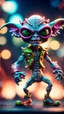 Placeholder: twisted rocker alien gremlin virgin pimp snatcher flexing in heaven,bokeh like f/0.8, tilt-shift lens 8k, high detail, smooth render, down-light, unreal engine, prize winning