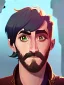 Placeholder: Portrait of a 30 year old strange gay warlock like Jake Gyllenhaal