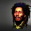 Placeholder: Bob Marley, 16k, smoking a joint