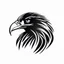 Placeholder: A simple black logo of an eagle, vectorized, white background