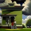 Placeholder: silver lining, painting by hopper