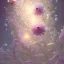 Placeholder: one big crystal subtle flower in a galactic ambiance with a beautiful fairy, transparent petals, delicate colors, in the foreground, full of details, smooth，soft light atmosphere, light effect，vaporwave colorful, concept art, smooth, extremely sharp detail, finely tuned detail, ultra high definition, 8 k, unreal engine 5, ultra sharp focus