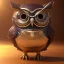 Placeholder: Steampunk Owl,full body shining gold metal, elegant, bokeh, volumetric lighting, extreme detail, Photorealism, macro lens 100mm, cinema4d, HDR, 8k, unreal engine 5