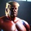 Placeholder: Realistic photo, Donald trump wrestler, wrestling dress, retro style, 80s, hot ambient, photo studio, smooth color, gradient, highly detailed, art stations, concept art, smooth, unreal engine 5, god rays, ray tracing, RTX, lumen lighting, ultra detail, volumetric lighting, 3d, finely drawn, high definition, high resolution.