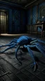 Placeholder: Serpent of the summoning floor ritualistic spiders particularly bold, saturated hues like gray and deep blues, often juxtaposed with dark, atmospheric settings.
