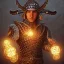 Placeholder: Insanely detailed photograph of a D&D chainmail warrior “male mariachi holding glowing D20” with intricate detailed Sombrero, intricate charo, hyperdetailed painting by Ismail Inceoglu Huang Guangjian and Dan Witz CGSociety ZBrush Central fantasy art album cover art,8K, hdr, mysterious, flickeringlights ,Stoic