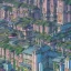 Placeholder: Cyberpunk futuristic Megacity ,Neogothic architecture,inslandsMetropolis, uphill Road,detailed facades,detailed painting, 8K resolution,German noir,matte painting,felix kelly,biopunk,trieste