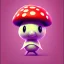 Placeholder: cute mushroom with cute face