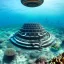 Placeholder: lost underwater city, Poseidon, highly detailed, cinematic, ultra photorealistic, ultra realistic, volumetric lighting, sun shafts, spectral