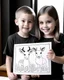 Placeholder: Check out a picture of A girl AND A boy (2 years) showcasing their finished deer coloring page in a frame or as a gift for someone special.