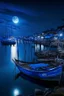 Placeholder: Labuhan Bajo Indonesia at blue hour by the moonlight