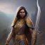 Placeholder: Fantasy setting, woman, dark-skinned, indian, ranger