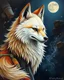 Placeholder: Oil painting of the kitsune. Ultra quality, hyper detailed, work of art