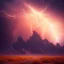 Placeholder: desert, storming, lightning, monsoon, mountains, landscape, hyperrealisme, sharp focus