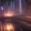 Placeholder: Futurist and hologramic city, in the night, 8k,unreal engine, very detailed, cinema 4D, low angle in a street