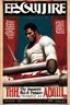 Placeholder: "SHOCKING BLOODY" Guillotine medieval magazine cover: Esquire: The Passion of Muhammad Ali cover