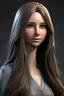 Placeholder: female 3d character long hair