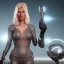 Placeholder: Ultra Realistic retro sci-fi movie scene, waist up view portrait, blonde woman pointing a gun, sweet young Claudia Schiffer face, perfect iris, glow eyes, makeup, weapon. Drones background, Retro sci-fi style, helmet, tight latex coat, fog, rain, soft color, highly detailed, unreal engine 5, ray tracing, RTX, lumen lighting, ultra detail, volumetric lighting, 3d, finely drawn, high definition, high resolution.