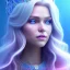 Placeholder: A portrait of a full body crystalised blue pink queen,smiling face, blue eyes, long blond hair, atmospheric, realistic, unreal engine, lighting