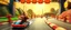 Placeholder: donkey kong bowling stage racing, motion blur, weird creatures, mini racing kart, fences and hills