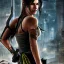 Placeholder: lara croft in cyberpunk war