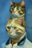 Placeholder: Portrait of a cat by Van Gogh