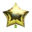 Placeholder: High resolution photograph of a inflated green star foil balloon