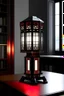 Placeholder: gaming table lamp inspired by palace, modern design,