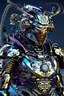 Placeholder: Cybernetic samurai wearing biomechanical armor, photorealistic