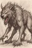 Placeholder: Wolf beast as drawn by HR Geiger