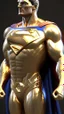 Placeholder: superman made from gold, gold material, ultra realistic, 4k, ultra detail, full body