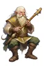 Placeholder: teenage fresh blonde bard mountain dwarf with silver flute dnd