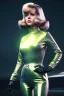 Placeholder: Ultra Realistic retro sci-fi portrait image from 1960, New York, spaceship, sweet young Jane Fonda, tight latex suit, weapon, fighting stance, soft color, highly detailed, unreal engine 5, ray tracing, RTX, lumen lighting, ultra detail, volumetric lighting, 3d, finely drawn, high definition, high resolution.