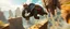 Placeholder: bear ant eater elephant floating in 4 dimensional platform game, goa trance movie poster, stylized art, pin hole photo, motion blur
