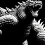 Placeholder: Portrait black and white ink and pencil of 'Godzilla',painting by Arthur Adams,Earl Norem,Caravaggio,simon Bisley,frazetta,Howard,西嘛哒, evan lee, Vallejo,kelly , cinematic composition, extreme detail,fit full body inside picture,8k