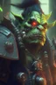 Placeholder: orc judge in the style of warhammer, anime style, depth of field, nvidia graphics, lightrays, trending art, movie poster