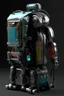 Placeholder: Robot, back pack, transparent, sci fi, punk, color