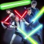 Placeholder: Lightsaber duel