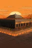 Placeholder: An image of the Holy Kaaba at sunset in 8K resolution thin lines draw