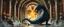 Placeholder: master oil painting by Escher and Giger, glaring vases and black humanoid reflective expressive long clunky obese elder dragon and hidden golden dragon inside marble hall library, cryptic eggs, sacred geometry, fire fog and steam border, fire elemental creature, twisted dimensional portal for ice elemetals only