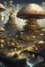 Placeholder: Fantasy Mushroom Fairy City Akihiko Yoshida