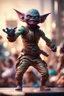 Placeholder: pen outline portrait of rad mad starlord gremlin smashing yoga flex girls , prize winning oil painting,bokeh like f/0.8, tilt-shift lens 8k, high detail, smooth render, down-light, unreal engine