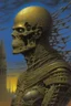 Placeholder: a Roman hero , surreal , by hr giger and beksinski