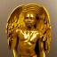 Placeholder: african-American man golden angel in art deco style